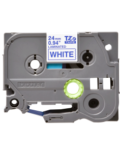 Brother - TZE-253 - Etiquettes - Bleu sur Blanc - Rouleau (24 mm x 8 m) - autocollant laminé 2