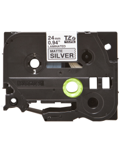 Brother - TZE-M951 - Etiquettes - Noir sur Argent Mat - 24 mm - Rouleau (2,4 cm x 8 m) - métallique laminé 2