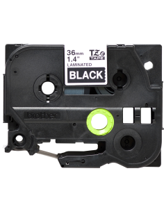 Brother - TZE-365  - Etiquettes - Blanc sur Noir - Rouleau (36 mm x 8 m) - autocollant laminé 2