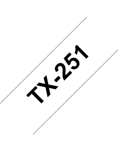 Brother - TX251 - Ruban - Noir/Blanc - 24 mm (2,4 cm x 15 m) - laminé