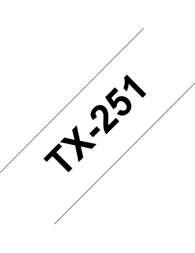 Brother - TX251 - Ruban - Noir/Blanc - 24 mm (2,4 cm x 15 m) - laminé