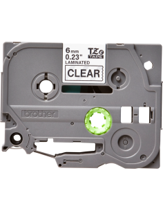 Brother - TZE-111 - Etiquettes - Noir sur Transparent - Rouleau (6 mm x 8 m) - autocollant laminé 2