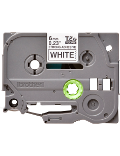 Brother - TZE-S211 - Etiquettes - Noir sur Blanc 6 mm - Rouleau (0,6 cm x 8 m) - laminé adhésif renforcé 2