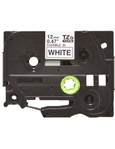 Brother - TZE-FX231 - Etiquettes - Noir sur Blanc 12 mm - Rouleau (1,2 cm x 8 m) - laminé flexi ID 2