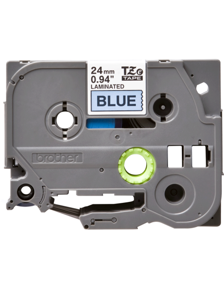 Brother - TZE-551 - Etiquettes - Noir sur Bleu - 24 mm - Rouleau (2,4 cm x 8 m) - autocollant laminé