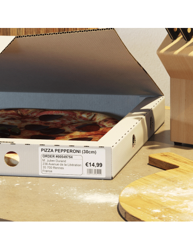 Brother - DK-11208 - Etiquettes pour adresses larges (38 x 90 mm) papier - 400 étiquettes 