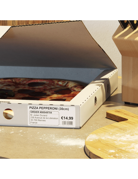 Brother - DK-11208 - Etiquettes pour adresses larges (38 x 90 mm) papier - 400 étiquettes 