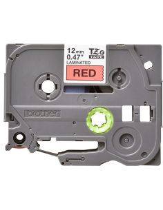 Brother - TZE-431 - Etiquettes - Noir sur Rouge 12 mm - Rouleau (1,2 cm x 8 m) - autocollant laminé 2