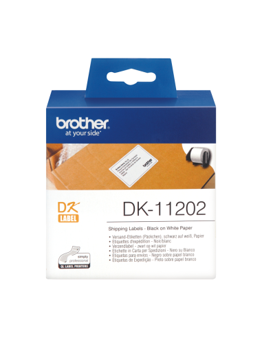 Brother - DK-11202 - Etiquettes d'expédition 62 x 100 mm  - 300 étiquettes 