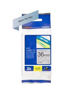 Brother - TZE-M961 - Etiquettes - Noir sur Argent Mat 36 mm - Rouleau (3,6 cm x 8 m) - métallique laminé 2