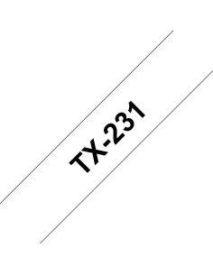Brother - TX-231 - Ruban - Noir/Blanc 12mm