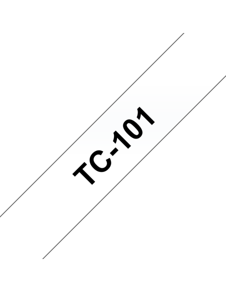 Brother - TC101 - Ruban - Noir/Transparent - 12mm - laminé
