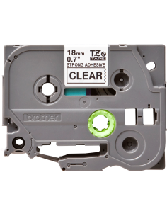 Brother - TZE-S141 - Etiquettes - Noir sur Transparent - 18 mm 2