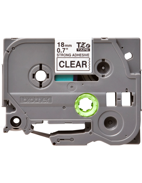 Brother - TZE-S141 - Etiquettes - Noir sur Transparent - 18 mm