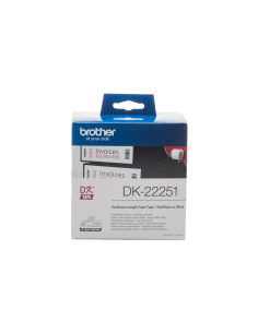 Brother - DK-22251 - Ruban papier continu - 62mm x 15.24m - Impression en rouge et noir 2