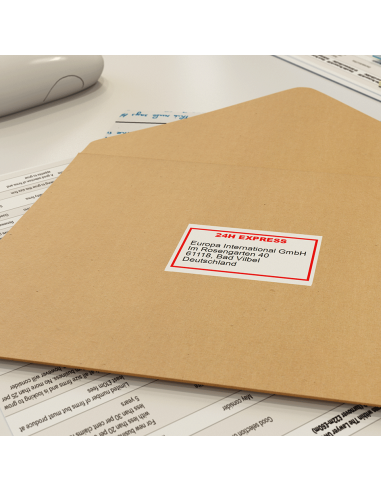 Brother - DK-22251 - Ruban papier continu - 62mm x 15.24m - Impression en rouge et noir