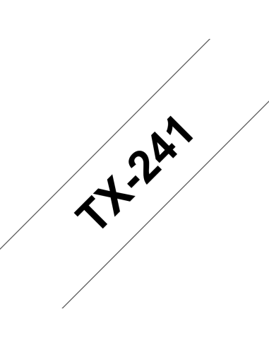 Brother - TX-241 - Ruban - Noir/Blanc 18mm