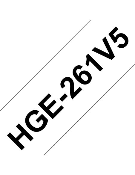 Brother - Hge-261V5 - 36mm Ruban High-Grade noir / blanc laminé (8 m)