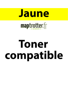 CE252A - 504A - Toner Maptrotter pour HP - encre ISO/IEC 19752 - jaune - 7 000 pages - fabriqué en Allemagne - Référence : RE190