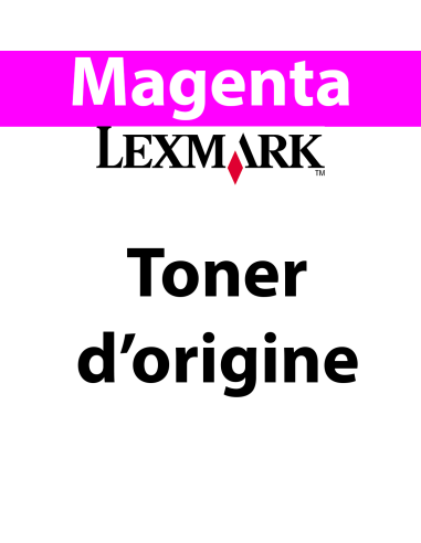 Lexmark - C746A1MG - Toner magenta - produit d'origine - 7 000 pages 