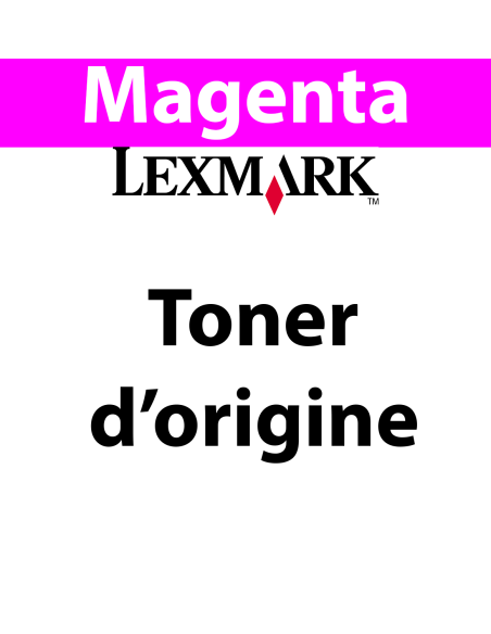 Lexmark 74C2HME - Toner magenta - produit d'origine - 12 000 pages 