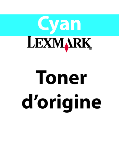 Lexmark - C792X1CG - Toner cyan - produit d'origine - 20 000 pages 