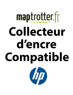 CE254A - COLLECTEUR D'ENCRE USAGÉE Maptrotter compatible HP - 36 000 PAGES - 10454 