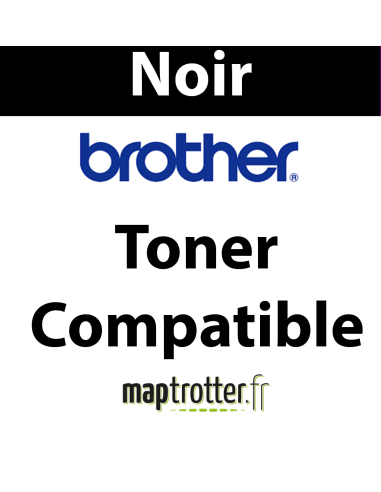 TN-2000 - Toner noir Maptrotter compatible Brother - 2 500 pages - Référence : RE19011122 