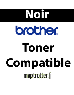 TN-2210 - Toner noir Maptrotter compatible Brother - 1 200 pages 