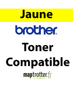 TN-329Y - Toner jaune Maptrotter compatible Brother - 6 000 pages 