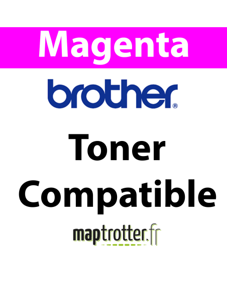 TN-329M - Toner magenta Maptrotter compatible Brother -  6000 Pages 