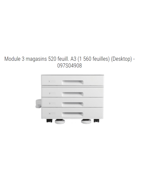 Xerox - 097S04908 - Module à trois magasins de 520 feuilles chacun (total 1 560 feuilles) 