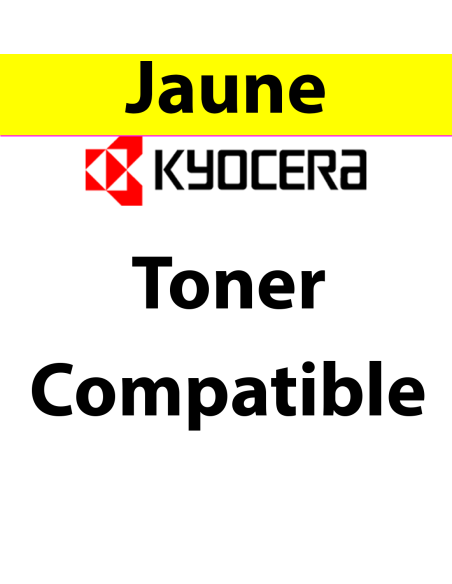 TK-865Y - Toner jaune Maptrotter compatible Kyocera - 12 000 pages 