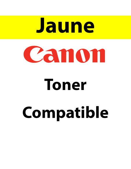 732 Y - Toner jaune Maptrotter compatible Canon - 6 400 pages 