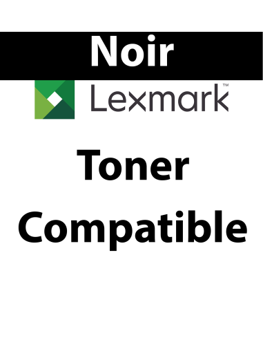  71B0H10 - Toner noir Maptrotter compatible lexmark - 6 000 pages 