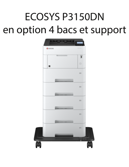 Kyocera - ECOSYS P3150DN, Imprimante noir et blanc, A4, recto verso, réseau, 50 ppm 