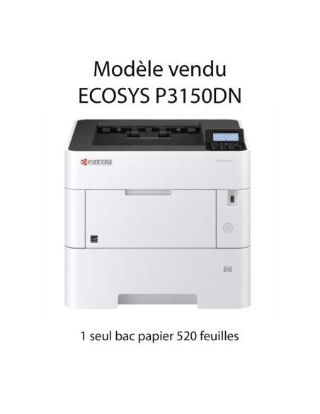 Kyocera - ECOSYS P3150dn/KL3 - Imprimante noir et blanc, A4, recto verso, réseau, 50 ppm avec 3 ans de garantie 