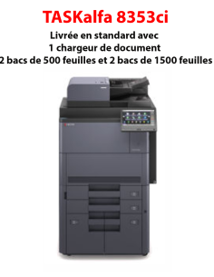 Kyocera - TASKalfa 8353ci - Multifonctions (impression, copie, scan) laser - couleur - A3, écran tactile - Chargeur de documents