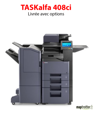 Kyocera - TASKalfa 408ci - Multifonctions (impression, copie, scan) laser - couleur - A3, écran tactile - chargeur en option - 4