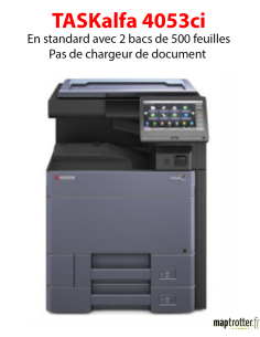 Kyocera - TASKalfa 4053ci - Multifonction laser couleur A3, (i) écran tactile - chargeur en option - 40 ppm 
