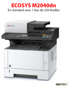 Kyocera - ECOSYS M2040dn - Multifonctions (impression, copie, scan) laser - noir et blanc - A4 - recto verso en impression, copi