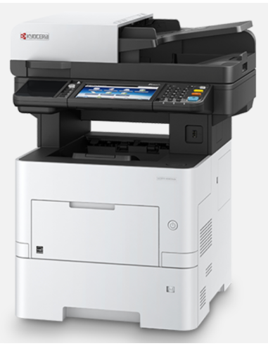Kyocera - ECOSYS M3655idn - Multifonctions (impression, copie, scan, fax) laser - noir et blanc - A4 - (i) écran tactile - recto