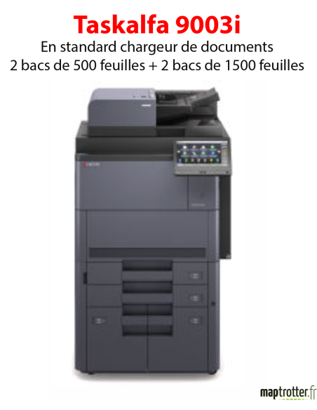 Kyocera - TASKalfa 9003i - Multifonctions (impression, copie, scan) laser - noir et blanc - A3, écran tactile - chargeur DSPF en