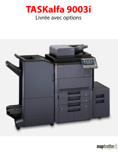 Kyocera - TASKalfa 9003i - Multifonctions (impression, copie, scan) laser - noir et blanc - A3, écran tactile - chargeur DSPF en 2