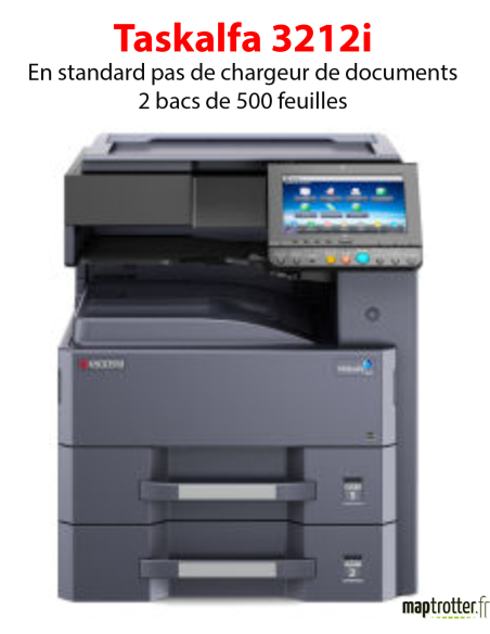 Kyocera - TASKalfa 3212i - Multifonctions - laser - noir et blanc - A3, écran tactile - chargeur en option - 32 ppm 