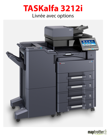 Kyocera - TASKalfa 3212i - Multifonctions - laser - noir et blanc - A3, écran tactile - chargeur en option - 32 ppm 