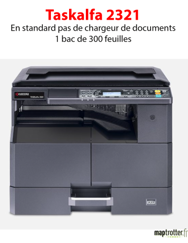 Kyocera - TASKalfa 2321 - Multifonctions (impression, copie, scan) laser - noir et blanc - A3, écran tactile - chargeur de docum