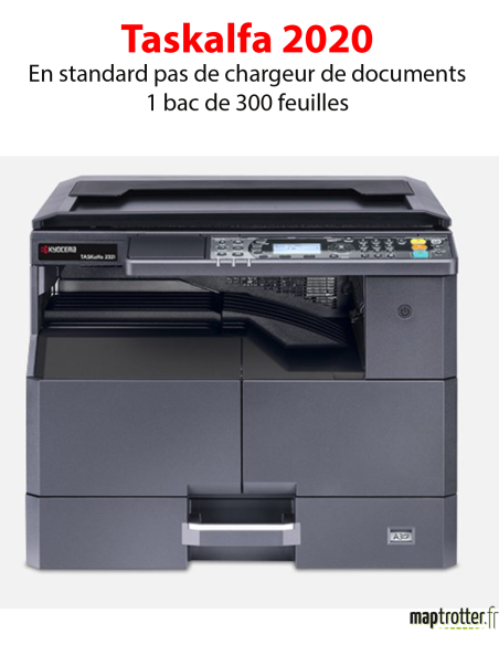 Kyocera - TASKalfa 2020 - Multifonction Multifonctions (impression, copie, scan) laser - noir et blanc - A3, chargeur de documen