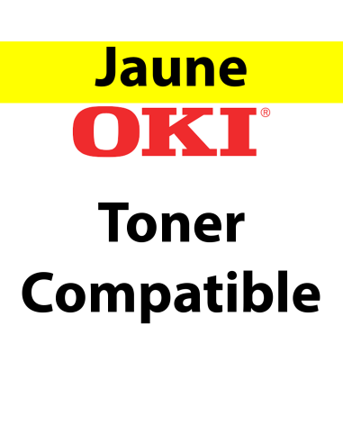 43381905 - Toner jaune Maptrotter compatible OKI - 2 000 pages 