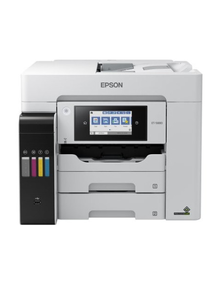 Epson - EcoTank ET-5880 - Multifonctions, impression, copie, scan, fax, couleur, jet d’encre, A4, recto verso en impression, cop